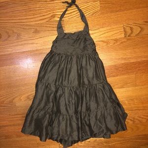 Adorable Halter dress in earthy green